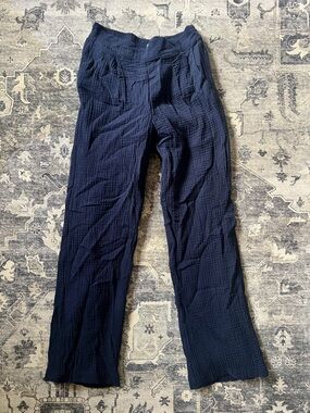 J. McLaughlin Abbott Gauze Wide Leg Pants Navy
